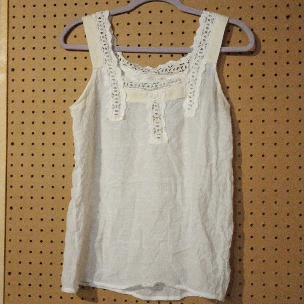 Gorgeous Gauze Sleeveless Top/Small
